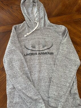 LG Men’s Heather Gray Crewneck Hoodie with Logo